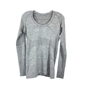 Lululemon Womens 8 Swiftly Tech Long Sleeve Crew Neck Activewear Running Top